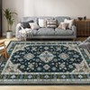 Oriental Vintage Bordered Area Rug - Non-Slip Ultra-Thin Washable Carpet for Living Room, Bedroom, Dining Room & Office - 2 of 4