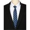 Elerevyo Men's Casual Formal Zipper Pre-Tied Classic Patterned Neck Ties - 2 of 4