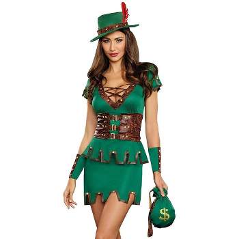 Robbin' Da Hood Women's Costume - Green