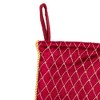 Northlight 20" Red and Gold Diamond Pattern Christmas Stocking - 3 of 4