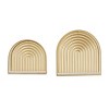 Set of 2 Metal Arched 2 Wall Shelves Gold - CosmoLiving by Cosmopolitan: Satin Finish, No Assembly Required, Iron Hardware - 4 of 4