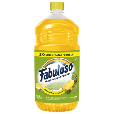 Fabuloso Pineapple Liquid All-Purpose Cleaners - 56oz: Multi-Surface, Furniture, Floor Usage