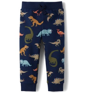 The Children's Place Toddler Boys Print Premium Fleece Jogger Pants - 1 of 2
