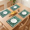 REGALWOVEN Placemats Set of 6 Leather Placemats for Kitchen Dining Table Decor  Heat Resistant - 3 of 4