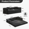 78.8" Modern Modular Sofa Bed with Removable Cushions and Convertible Design for Living Room or Bedroom -3irtyhousy - 4 of 4