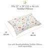BreathableBaby Cotton Percale Pillowcase, For 13" x 18"/33 x 46 cm Toddler Pillow, Farm (2-Pack) - 3 of 4