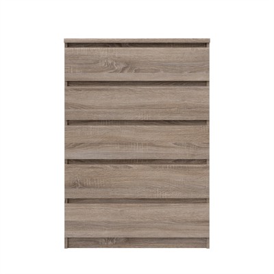 Scottsdale Truffle Gray 5-Drawer Engineered Wood Chest