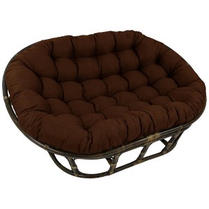 Blazing Needles, 65-inch by 48-inch Solid Outdoor Spun Polyester Double Papasan Cushion - 1 of 1