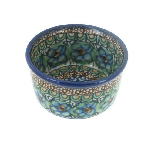 Blue Rose Polish Pottery Mardi Gras Small Deep Ramekin : Target