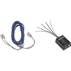 Kicker 46KISLOC2 K-Series Stereo Line-Output Converter w/ Remote Turn-On Output & 46KI23 3 Meter 2-Channel Signal Cable - 1 of 4