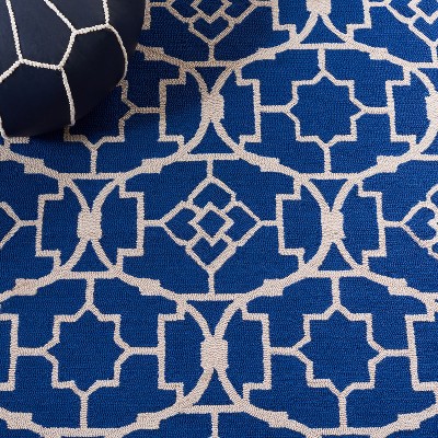 Ivory Floral Symphony Hand-Knotted Easy-Care Area Rug