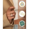 Stackable Gold Rings for Women Non Tarnish Chunky 14K Gold Plated Rings Cubic Zirconia Ring Set Stack Dainty Pinky Wedding Bands Thumb Rings - 4 of 4