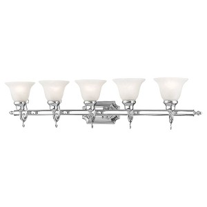 Livex Lighting French Regency 5 - Light Vanity in  Polished Chrome - 1 of 1