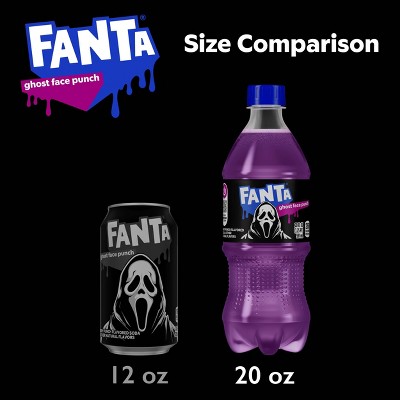 Fanta Ghost Face Dark Berry Punch Soda - 20 fl oz Bottle