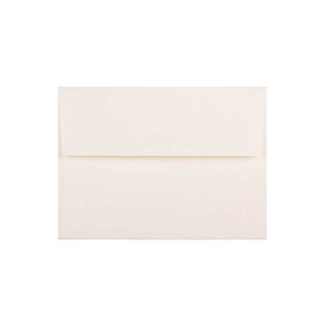 JAM Paper A6 Strathmore Invitation Envelopes 4.75 x 6.5 Natural White Linen 74083 - 1 of 4