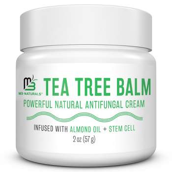 Tea Tree Balm, Natural Antifungal Cream, Infused with Almond Oil & Stem Cell, M3 Naturals, Tea Tree Oil, 2oz