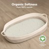 KeaBabies Organic Bassinet Sheet for Baby Girls, Boys, 2-Pack Soothe Bassinet Fitted Sheets, Bedside Bassinet Mattress Sheet - 2 of 4