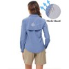 Women's UPF 50+ UV Sun Protection Safari Shirt Back Mesh-Lined Long Sleeve Button Down Fishing Shirts Hiking Shirts Travel Shirts for Women - 2 of 4