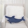 Everything Kids Blue Shark Super Soft Shaped Decorative Toddler Pillow - 3 of 4