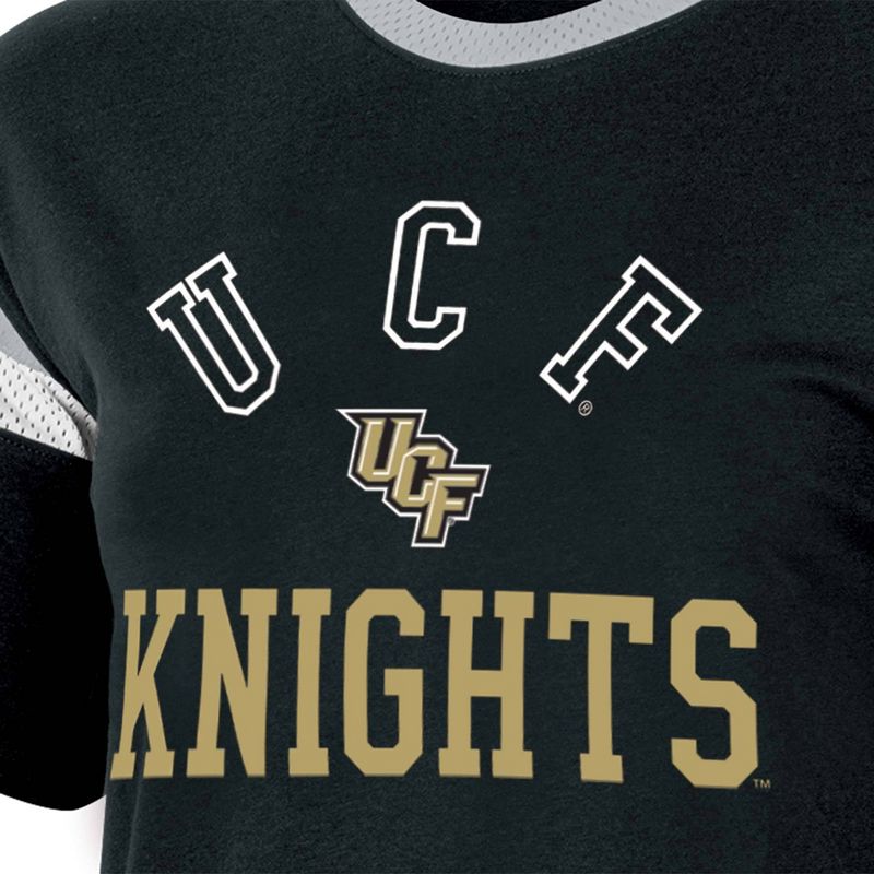 NCAA UCF Knights Women&#39;s Short Sleeve Stripe T-Shirt, 3 of 4