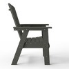 WestinTrends 5 Piece Outdoor Patio Dining Square Table and Shell Back Armchair Set - 4 of 4