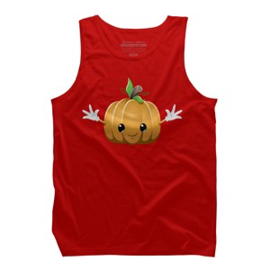 Men's Design By Humans Halloween Pumpkin Monster 6 By LironPeer Tank Top - 1 of 3