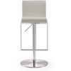 Amalfi Performance Vegan Leather Adjustable Stool White  15"W x 17.5"D x 40.1"H - 3 of 4