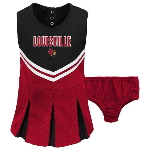 Girls Infant Garb Pink Louisville Cardinals Caroline Cap Sleeve Polo Dress