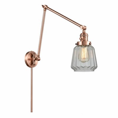 Chatham - 1 Light Double Extension Swing Arm Wall Sconce In Art Deco Style-30 Inches Tall and 8 Inches Wide