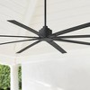 84" Minka Aire Modern Indoor Outdoor Ceiling Fan with Remote Control Coal Iron Wet Rated for Patio Exterior House Home Porch Barn - 2 of 4