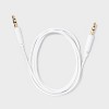 3' Aux Cable - dealworthy™ White - image 2 of 3