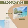 BP4U Acrylic Double-Sided Magnetic Picture Frame, Clear Frameless Freestanding Photo Frame for Home or Office Tabletop Display - 2 of 4