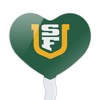 University of San Francisco Primary Logo Heart Love Cupcake Picks Toppers Decoration Set of 6 - 2 of 4