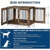 Dog Crate, Wooden Indoor End Table Dog Kennel, Heavy-Duty Decorative Pet Cage, Multi-Door Chic Dog House, Furniture-Style Crate for Dogs - 3 of 4