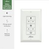 Hunter Fans 60" Solaria Ceiling Fan Fresh White Finish with Light Kit - Energy Efficient, Damp Rated, Whisper-Quiet Motor - 2 of 4