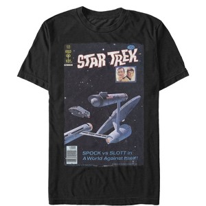 Men's Star Trek SPOCK vs SLOTT in: A World Against Itself Comic Page T-Shirt - 1 of 4