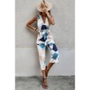 I AM A FASHION JUNKY Sleeveless Geo Print Wide Leg Belted Jumpsuit - 3 of 4