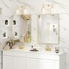 Apmir Rectangular Aluminum Alloy Framed and Tempered Glass Wall Bathroom Vanity Mirror in Matte Black/ Gold/ Silver/ Brown - 2 of 4