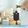 Unique Bargains Office Car ID DIY PU Leather Key Fobs with Key Rings 4 Pcs - 4 of 4