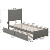 AFI Furnishings NoHo Platform Bed TXL with Footboard & TXL Trundle AG - 2 of 4