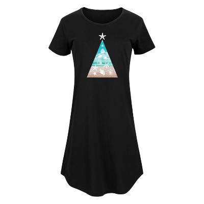 Women's - Instant Message - Photo Real Beach Fill Christmas Tree
