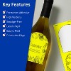Avery Neon Yellow Paper Labels, 4.75" x 3.5" Arched - 2 of 4