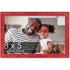 PosterPalooza | Photo Size Shabby Chic Red Picture Frame - UV Acrylic, Foam Board Backing, Hanging Hardware - 2 of 4