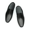 Santimon Men's Perforated Leather Mules Breathable Slip-on Backless Loafers - 3 of 4