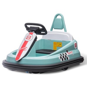 Bumper Car for Toddlers, New Designed 6V Electric Ride On Toys for Kids 1.5-6 Years Old, Steering Wheel - 1 of 4