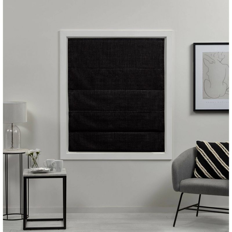 Acadia Total Blackout Roman Curtain Shades - Exclusive Home, 3 of 8