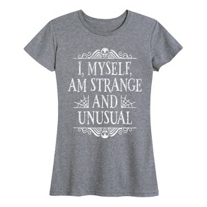 Women's - Instant Message - I Myself am Strange and Unusual Short Sleeve Graphic T-Shirt - 1 of 4