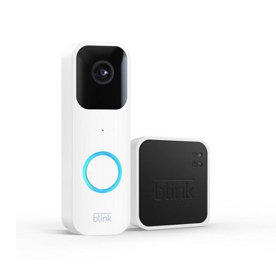  Blink Video Doorbell + Sync Module 2  Two-year battery life,  Two-way audio, HD video, motion and chime app alerts and Alexa enabled —  wired or wire-free (Black) : Tools 