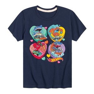 Boys' - Hot Wheels - Monster Racing Hearts Short Sleeve Graphic T-Shirt - 1 of 4