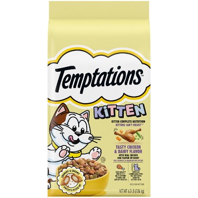 Temptations Chicken and Milk Flavor Dry Cat Food - 6.3lbs
